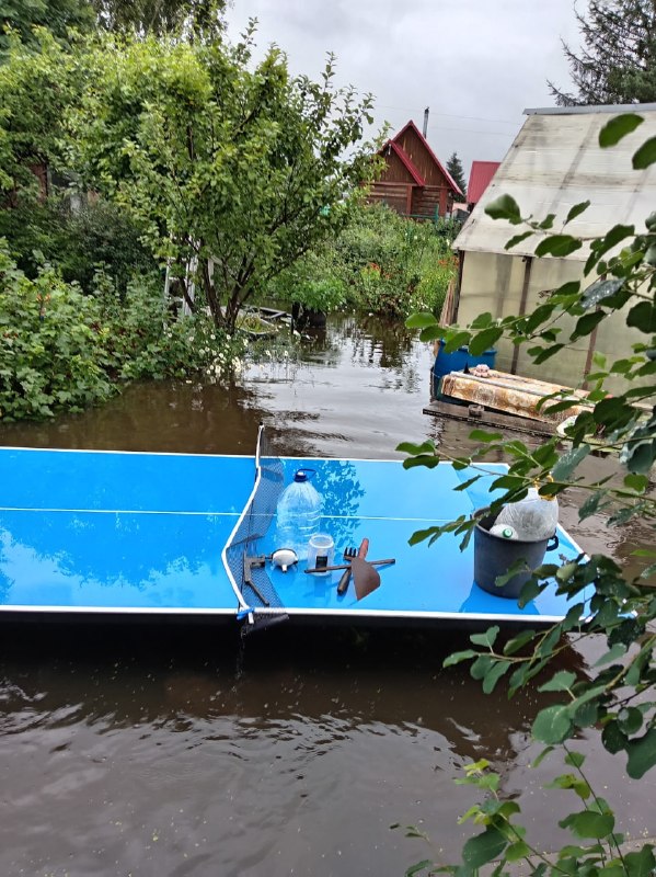 Разлив реки Пышмы в Берёзовском округе