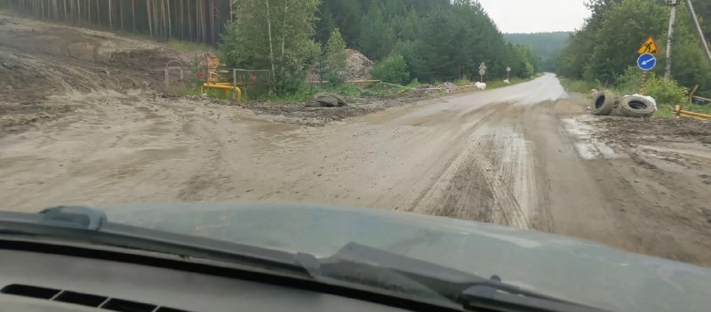 Ремонт дороги в Екатеринбурге оставляют желать лучшего