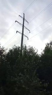 Отключение электроэнергии в Берёзовском и окрестностях (видео)