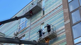 В школе № 55 проверят кладку после обрушения перед началом занятий